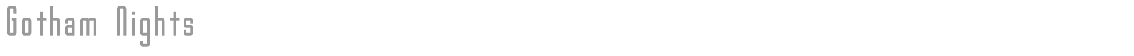 Gotham Nights font preview